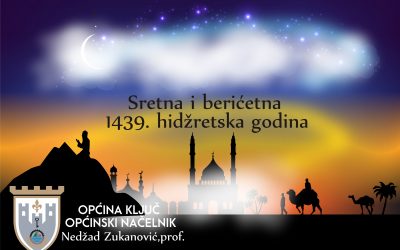 Čestitka Općinskog načelnika Nedžada Zukanovića povodom Nove hidžretske 1439. godine