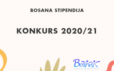 Bosana Fondacija raspisuje Konkurs za dodjelu stipendija 2020/2021