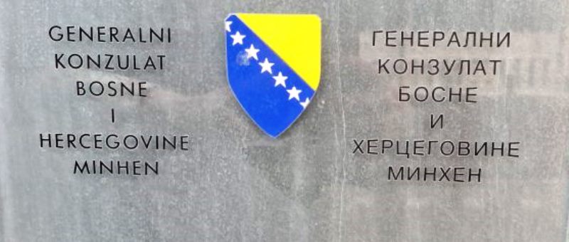 Obavještenje o radu Generalnog konzulata Bosne i Hercegovine u Minhenu