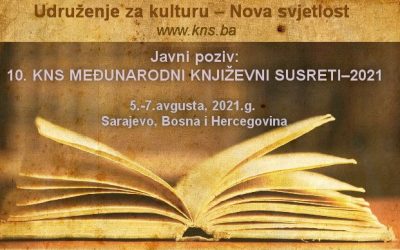 Javni poziv: 10. KNS Međunarodni književni susreti – 2021